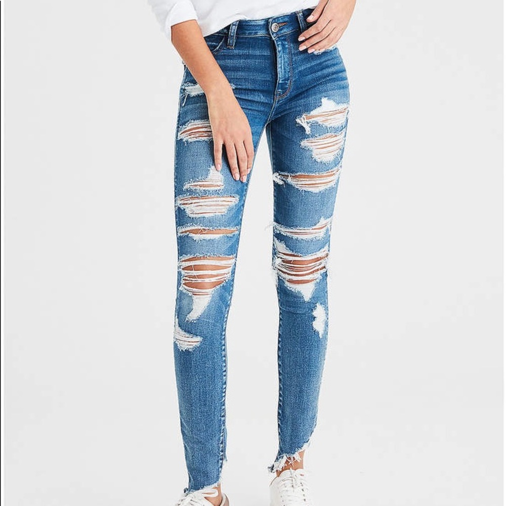 American Eagle Ripped Skinny Jeans
